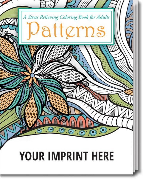 SCS2105 Patterns Adult Coloring Book With Custo...